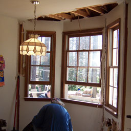 Removing bay window