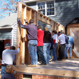 Standing up another wall