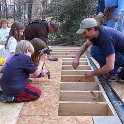 Installing upstairs floor