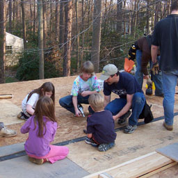 Installing upstairs floor