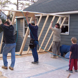 Standing up another wall